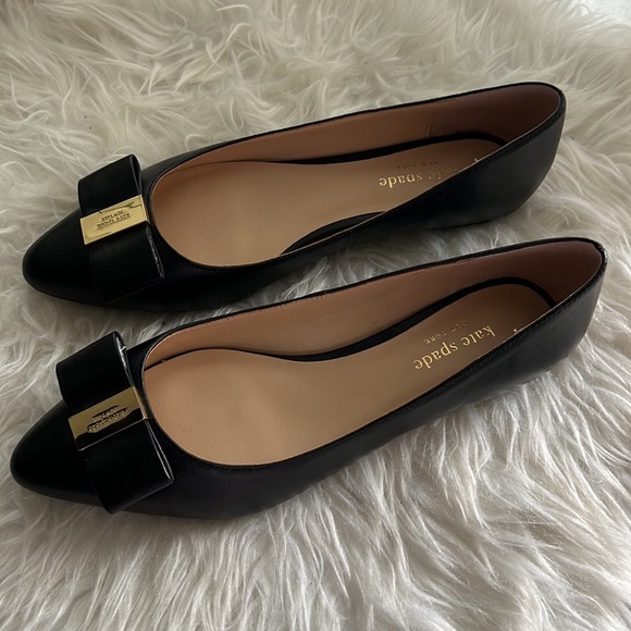 Kate spade black flat shoes size 8.5 - Picture 2 of 5